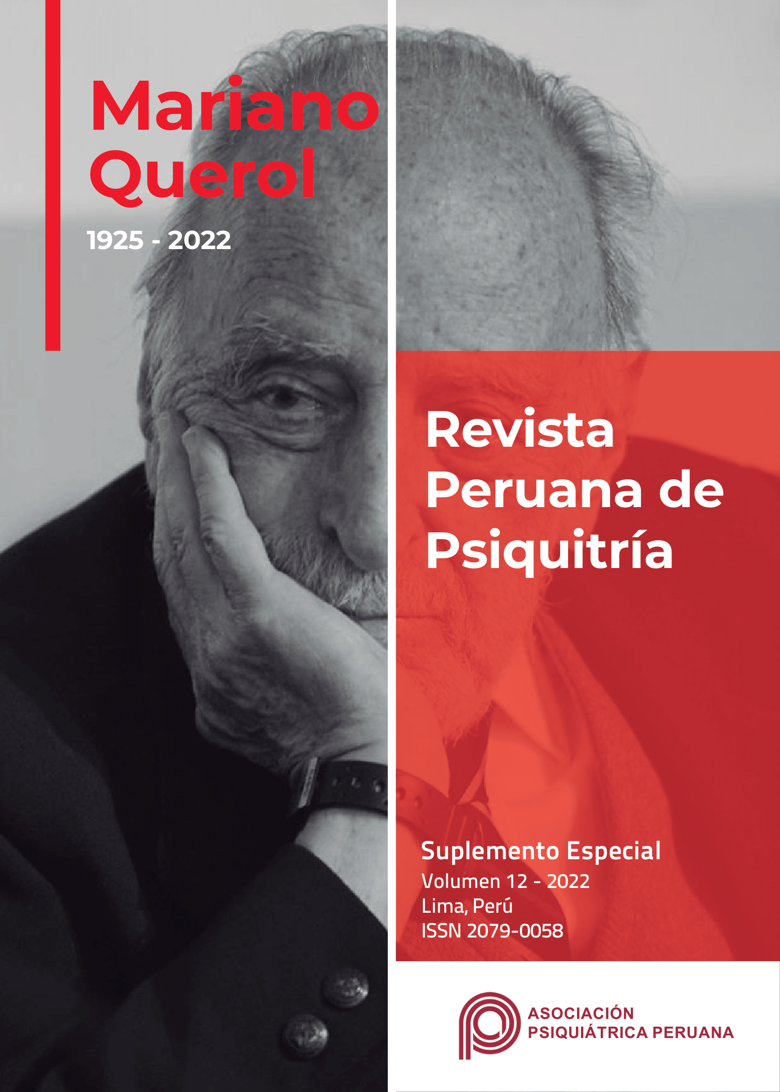 					Ver Vol. 12 Núm. 1 (2022): Revista Peruana de Psiquiatría 2022
				